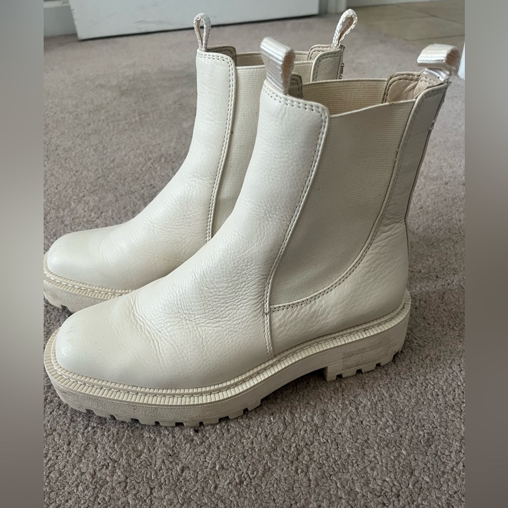 Sam Edelman Waterproof White Booties